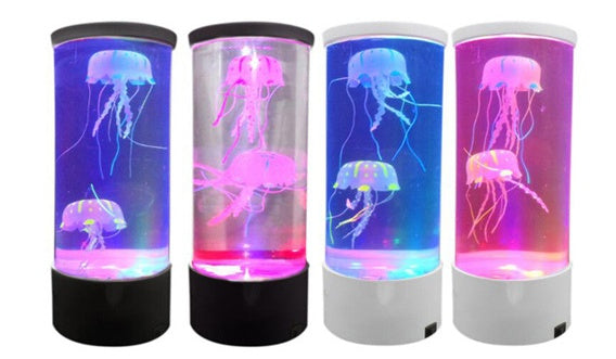 LED Jellyfish Aquarium Lamp Night Light USB