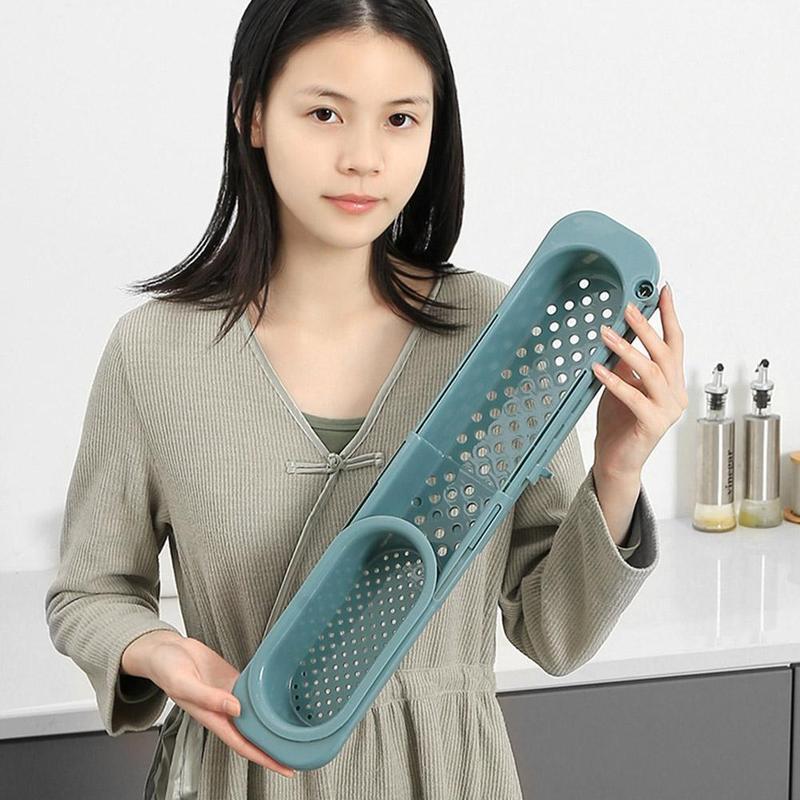 Telescopic Sink Rack Soap Sponge Holder Kitchen