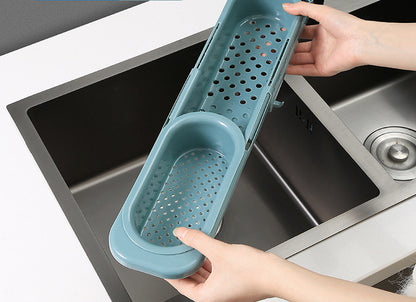 Telescopic Sink Rack Soap Sponge Holder Kitchen