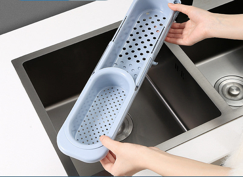 Telescopic Sink Rack Soap Sponge Holder Kitchen
