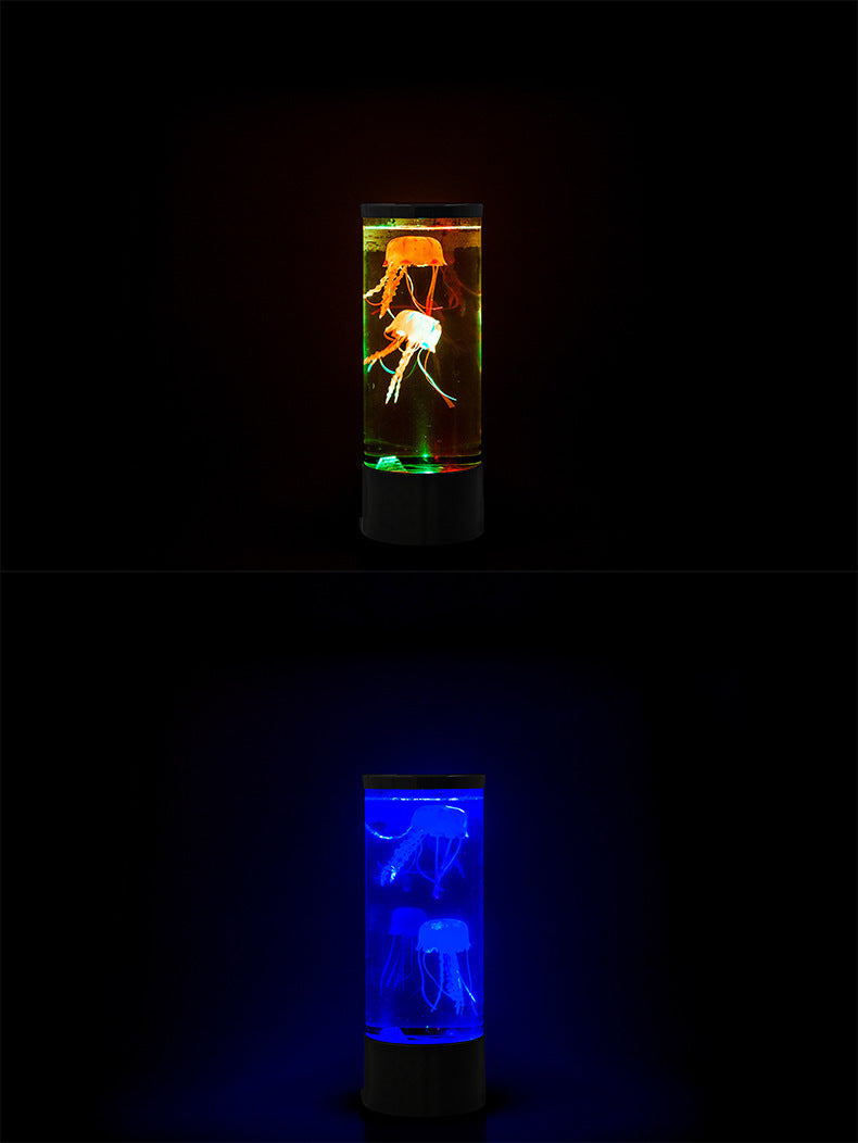 LED Jellyfish Aquarium Lamp Night Light USB