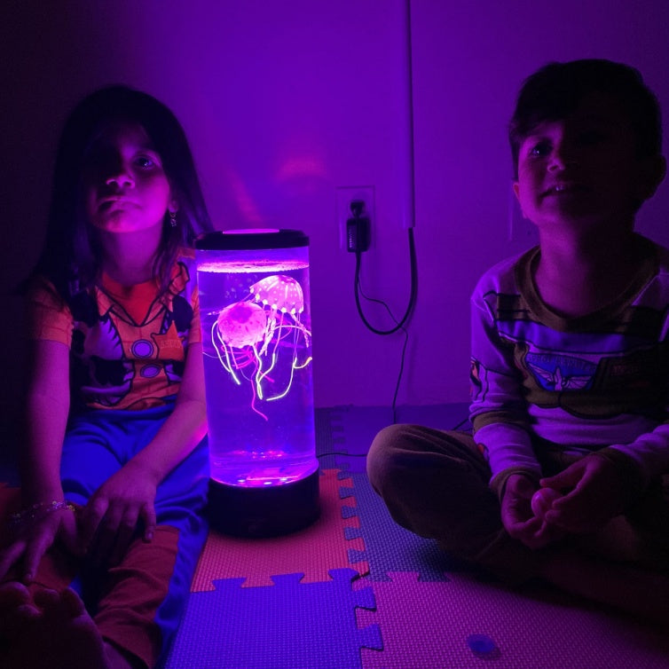LED Jellyfish Aquarium Lamp Night Light USB