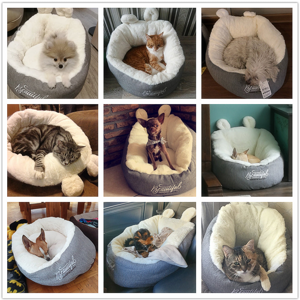 Pet Dog Bed Warming Soft Sleeping Bed