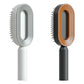 Self Cleaning Hair Brush For Women One-key