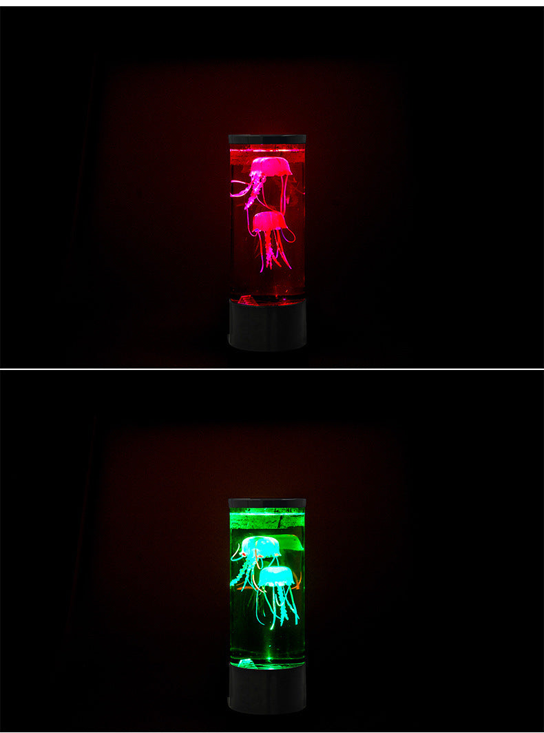 LED Jellyfish Aquarium Lamp Night Light USB