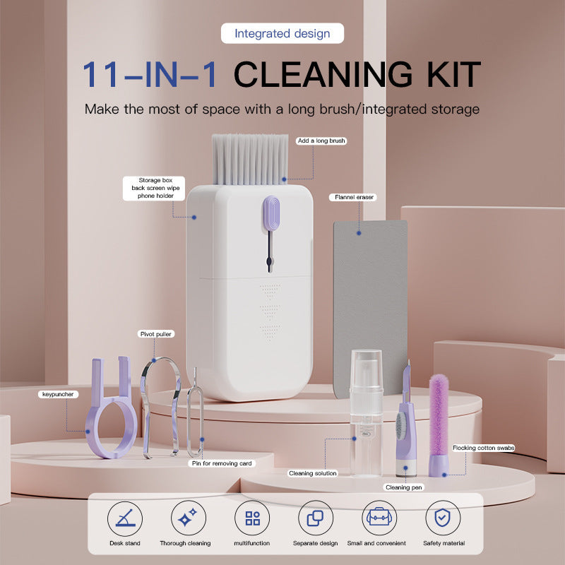 Portable 11 In 1 Multifunctional Cleaning Kit Keyboard