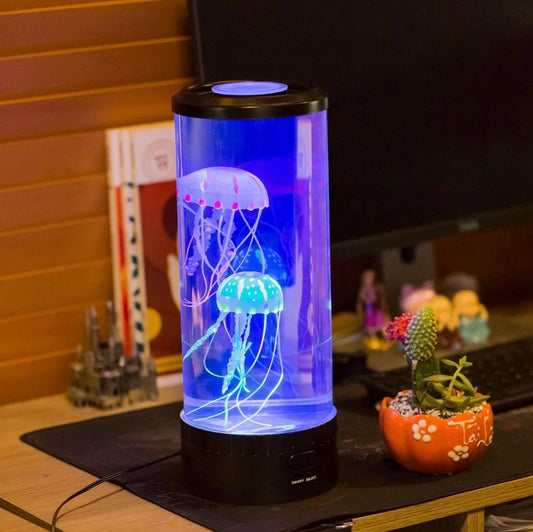 LED Jellyfish Aquarium Lamp Night Light USB