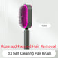 Self Cleaning Hair Brush For Women One-key