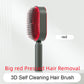 Self Cleaning Hair Brush For Women One-key
